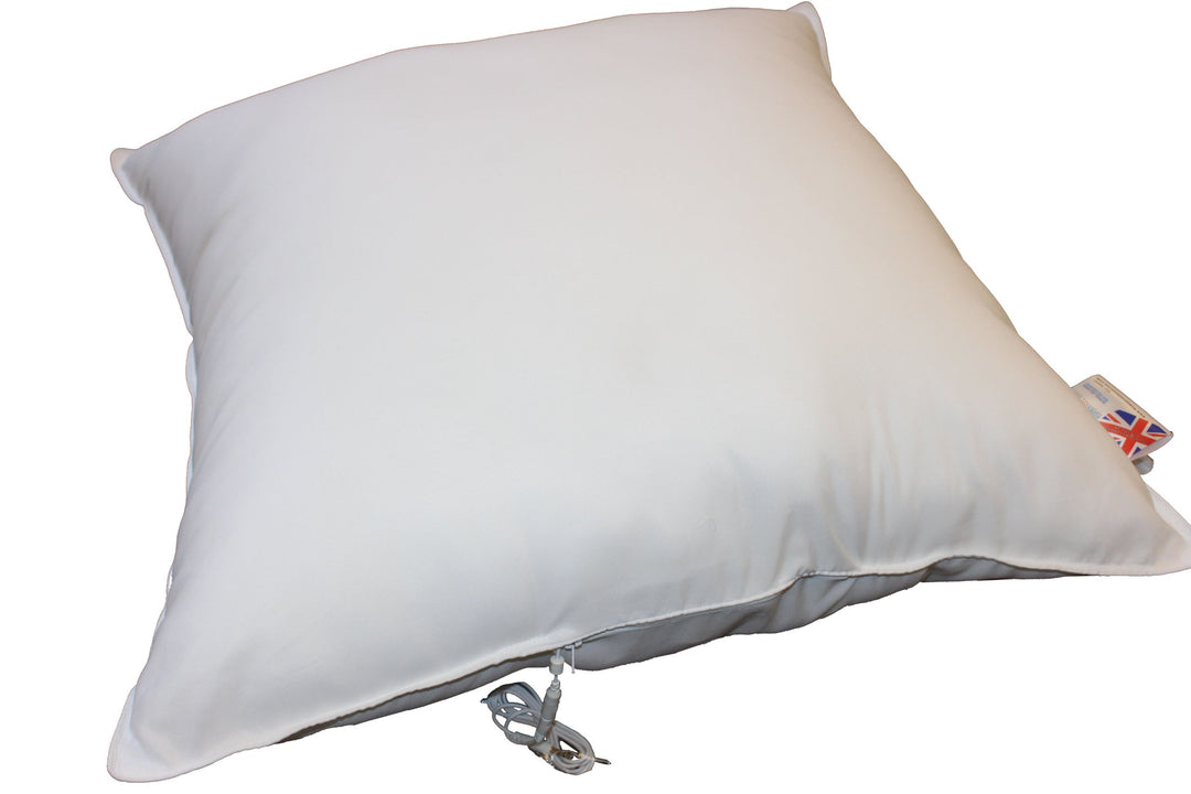 Homescapes Waschbares Microfaser Musikkissen 65 x 65 cm, Mikrofaser Kopfkissen mit herausnehmbarem L