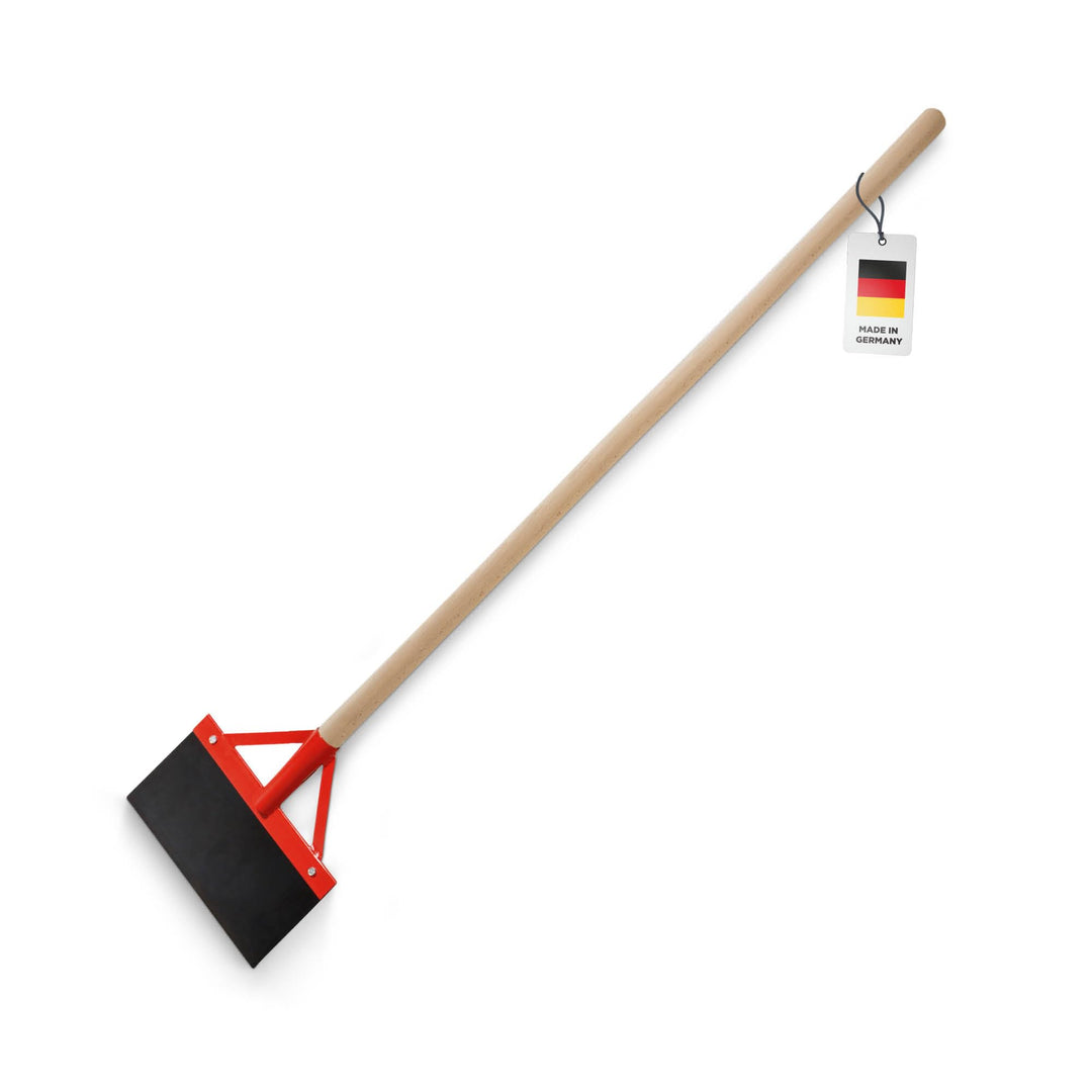 blizz-z Profi-Bodenschaber mit Buchenholzstiel (Blattbreite: 300 mm) | Stossscharre mit stabilem Fed