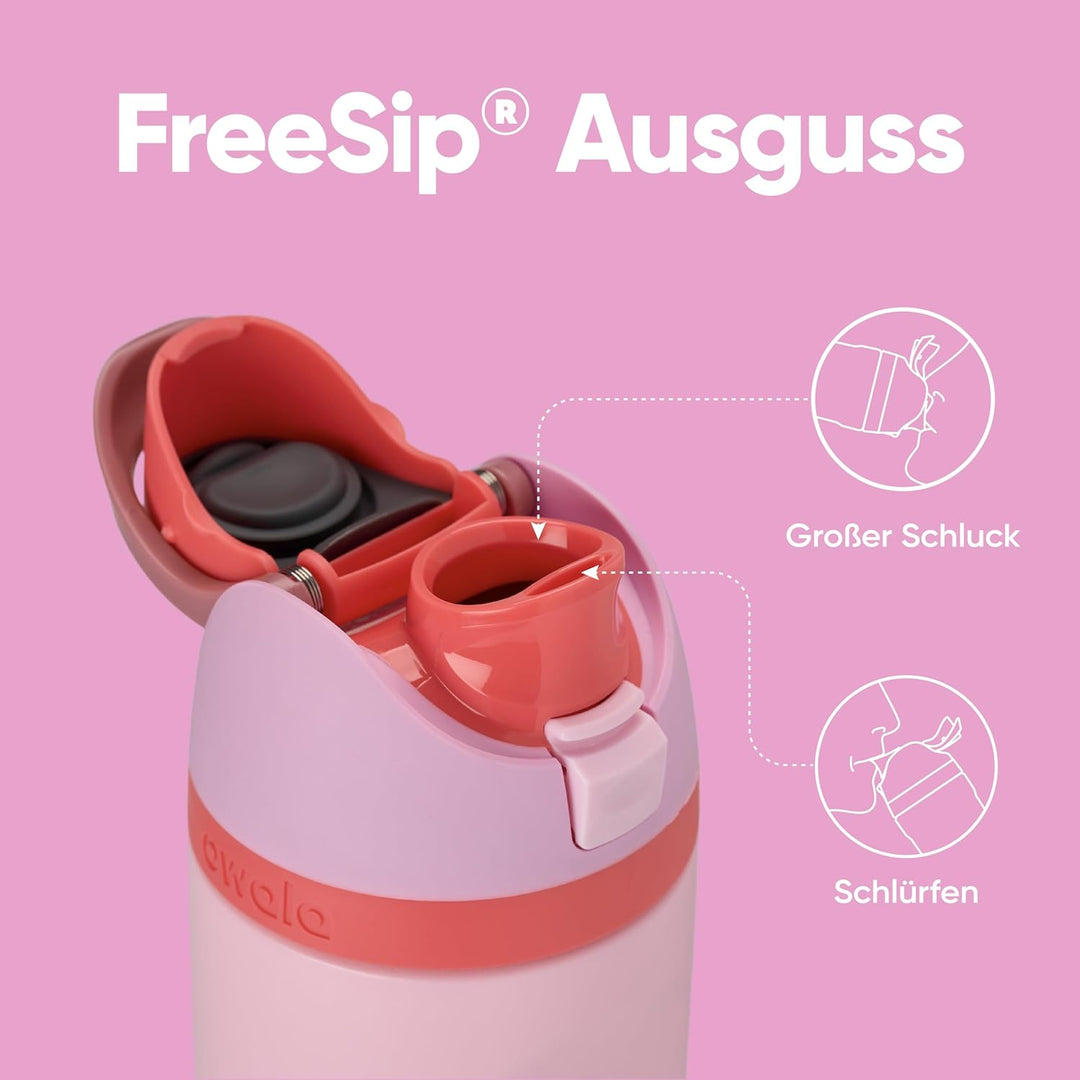 Owala FreeSip Isolierte Edelstahl Trinkflasche mit Strohhalm, 710 ml – BPA-frei, optimal für Sport,