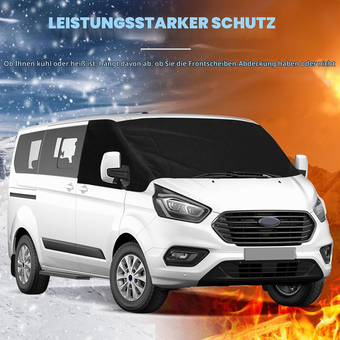 Auto Windschutzscheiben Abdeckung Ersatz für Ford Transit Custom 2012-2022, 600D Luxus Frontscheiben