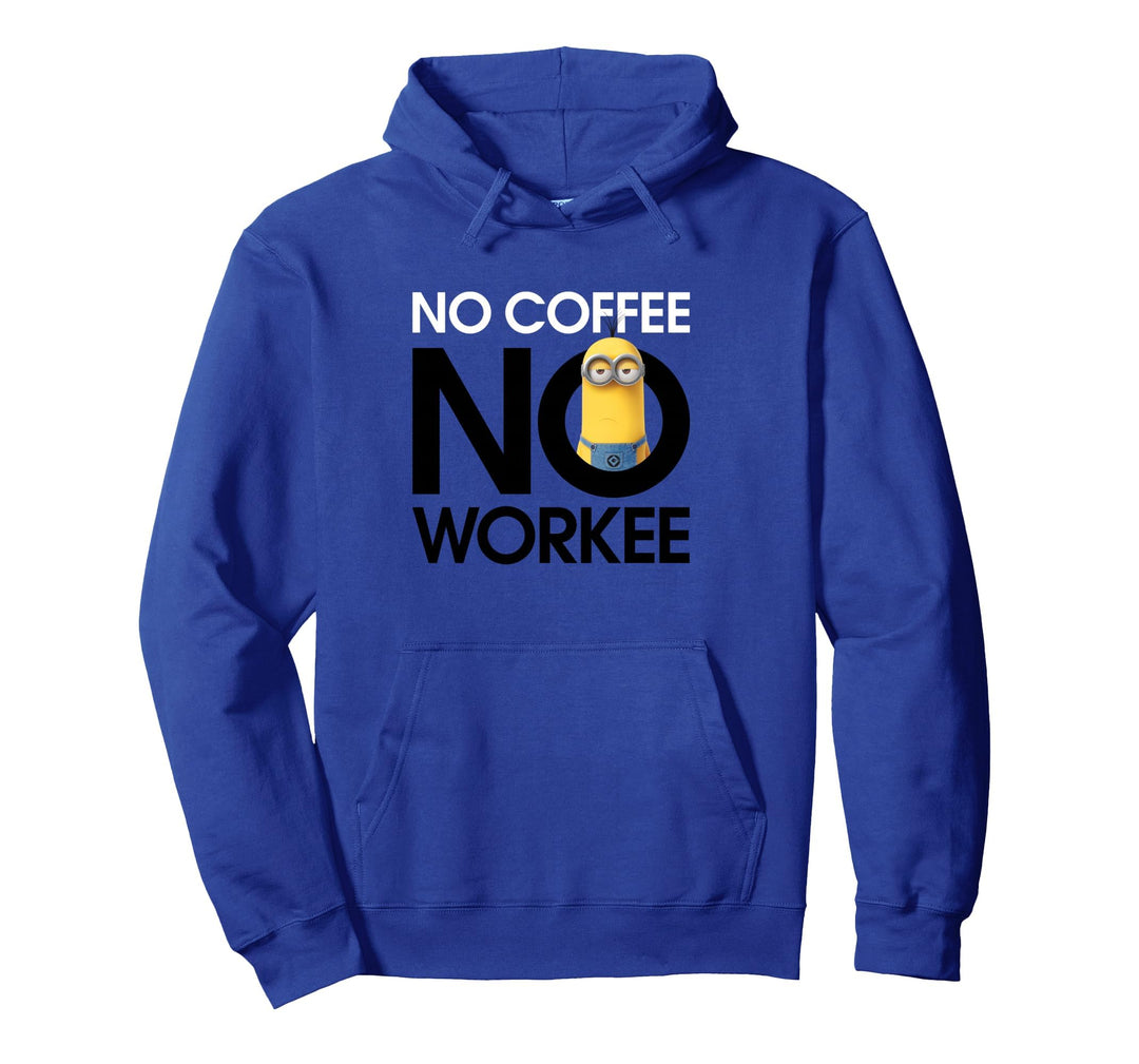 Despicable Me Minions Kevin No Coffee No Workee Pullover Hoodie