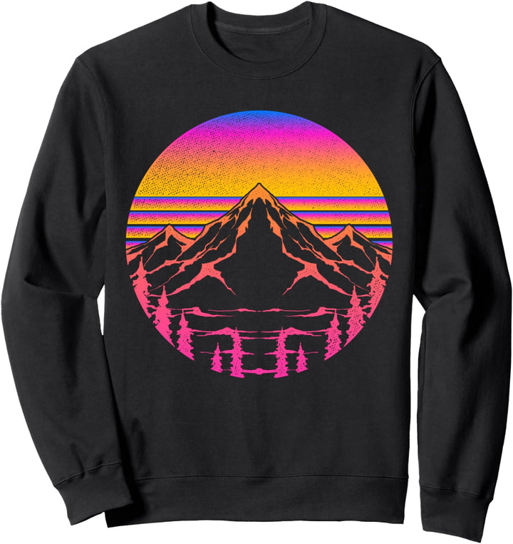 1990er Retro Kunst Aesthetic 1980r Gebirge Vintage Vaporwave Sweatshirt