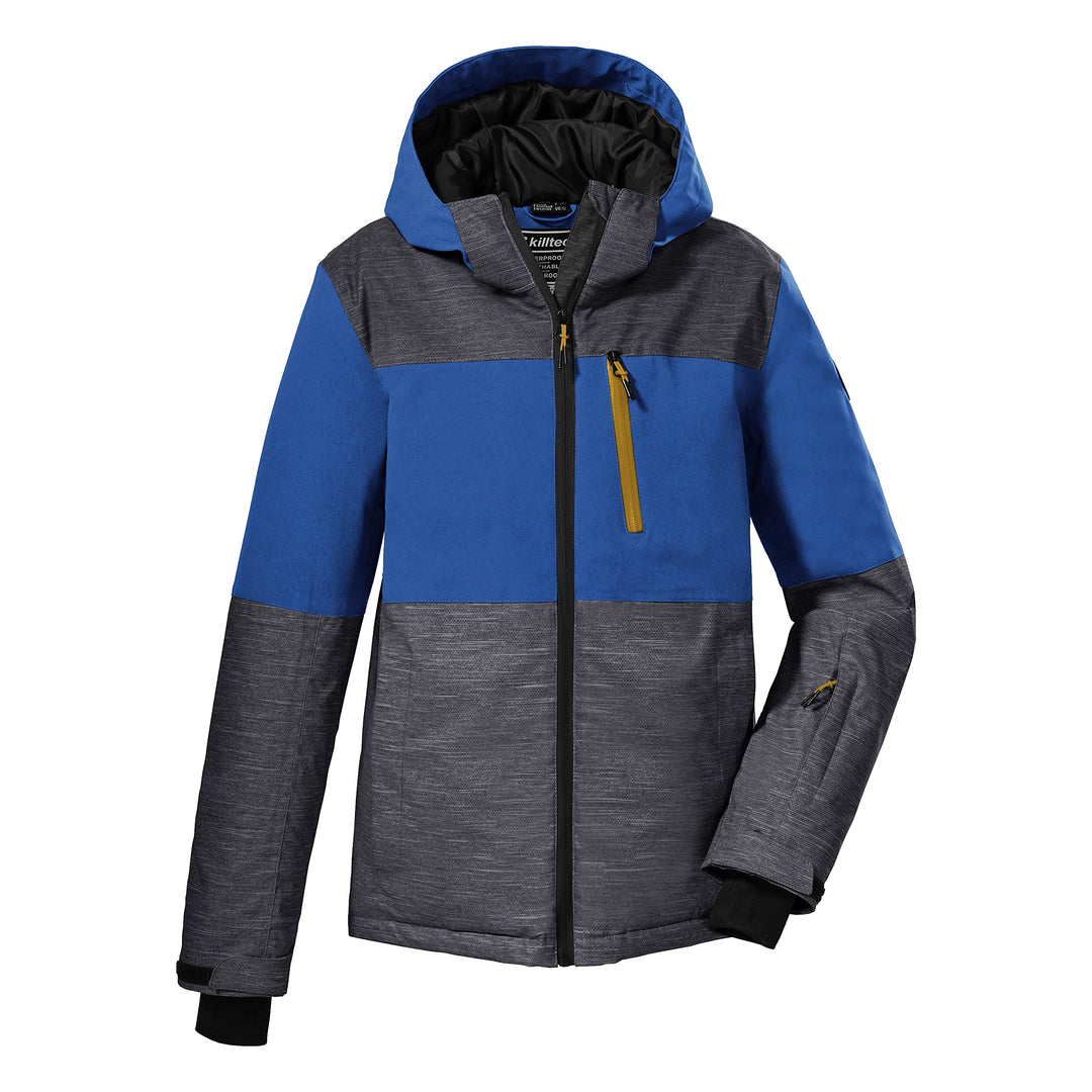 killtec Jungen Skijacke/Funktionsjacke mit Kapuze und Schneefang KSW 181 BYS SKI JCKT, anthrazit, 11