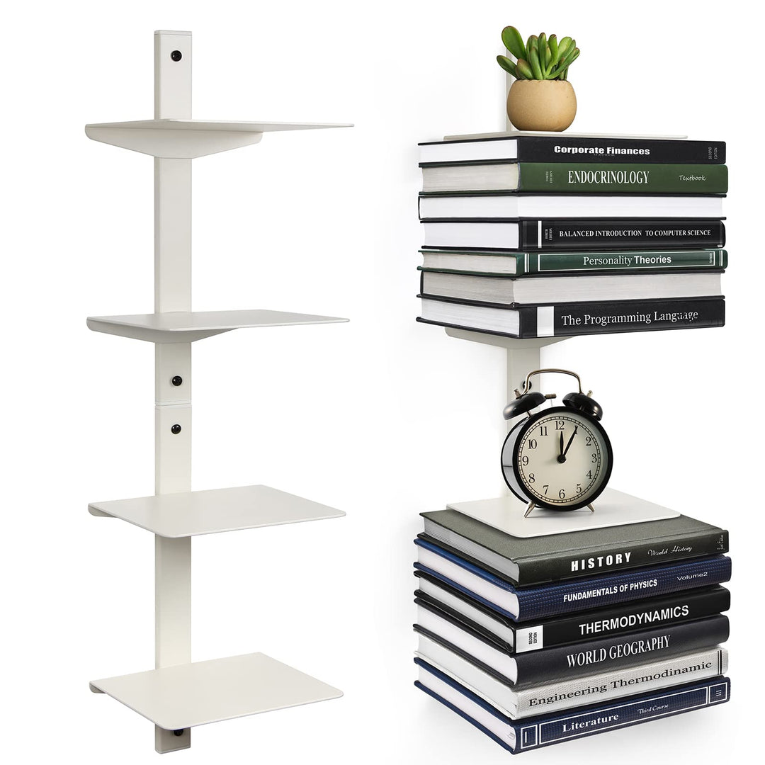 ART-GIFTREE Unsichtbares Bücherregal für Wand, Eisen, Schwebende Regale, schwebendes bücherregal Wan