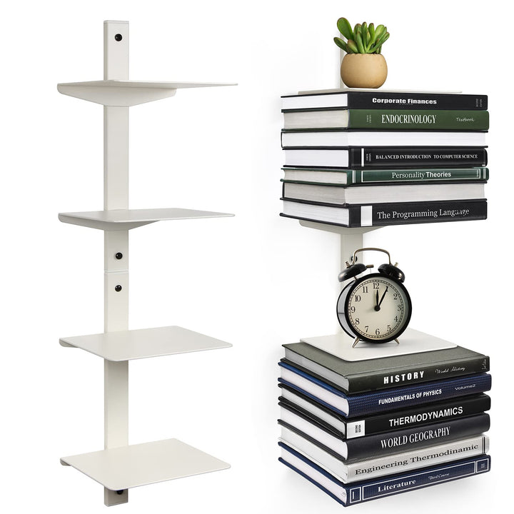 ART-GIFTREE Unsichtbares Bücherregal für Wand, Eisen, Schwebende Regale, schwebendes bücherregal Wan
