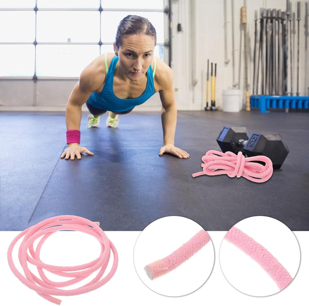 NUOBESTY Farbiges Baumwoll Turnseil mit Komfortablem Griff und Stylischem Design für Rhythmische Gym