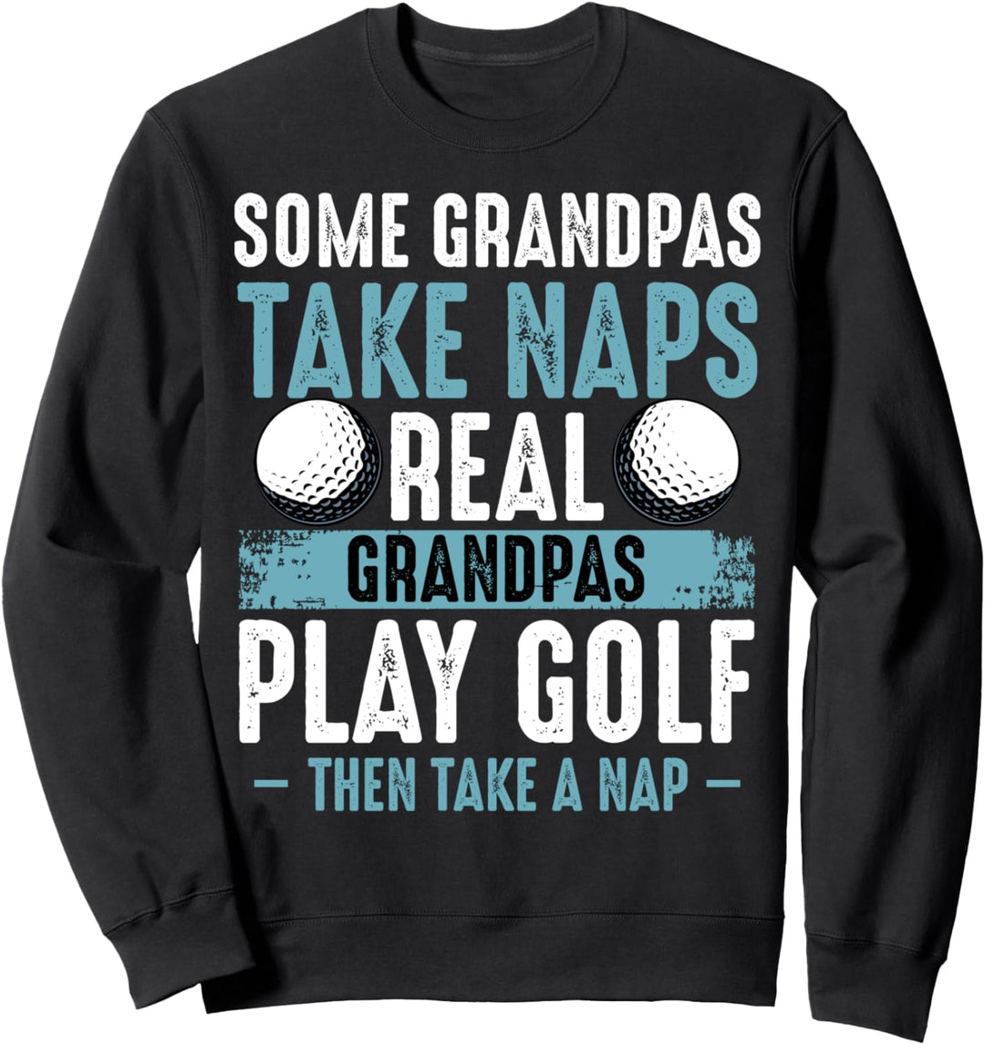Grossvater Grosspapa Grosseltern Golf Spieler Sport Golfen Sweatshirt
