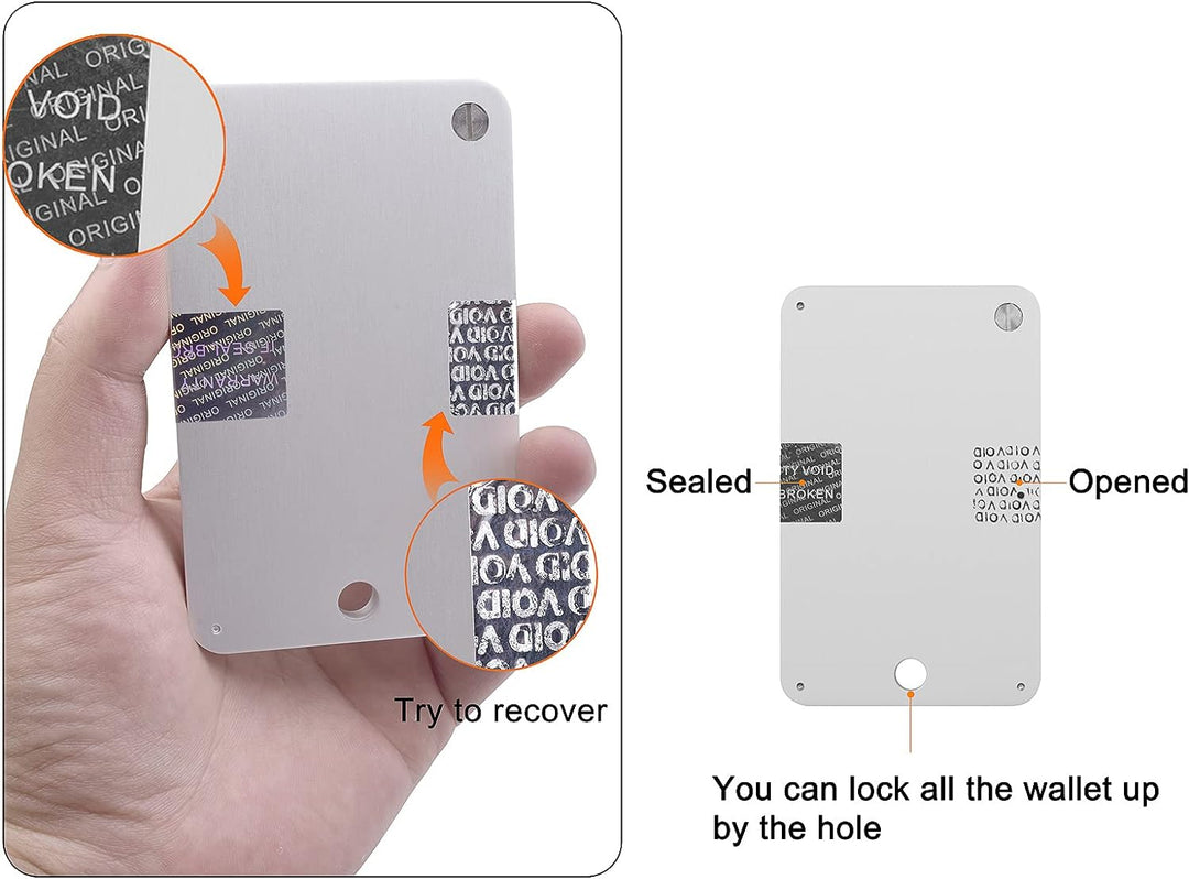 Crypto Wallet,Steel Bitcoin Wallet,Cryptocurrency Seed Backup Cold Storage,Cold Wallet Hardware Wall