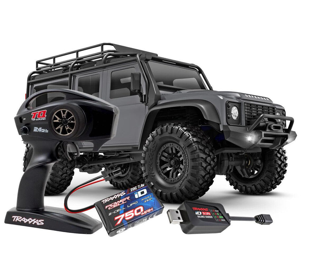 TRAXXAS TRX-4M Silber 1/18 4x4 LD Land Rover Defender Scale Crawler inkl. Akku Lader 4WD RTR