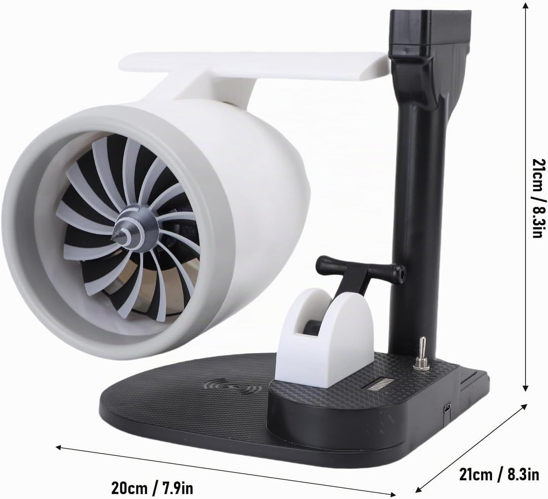 Turbojet -Desktop -Lüfter mit Luftbefeuchter, Flugzeugstrahlmotorendesschungsventilator, JET -Motor