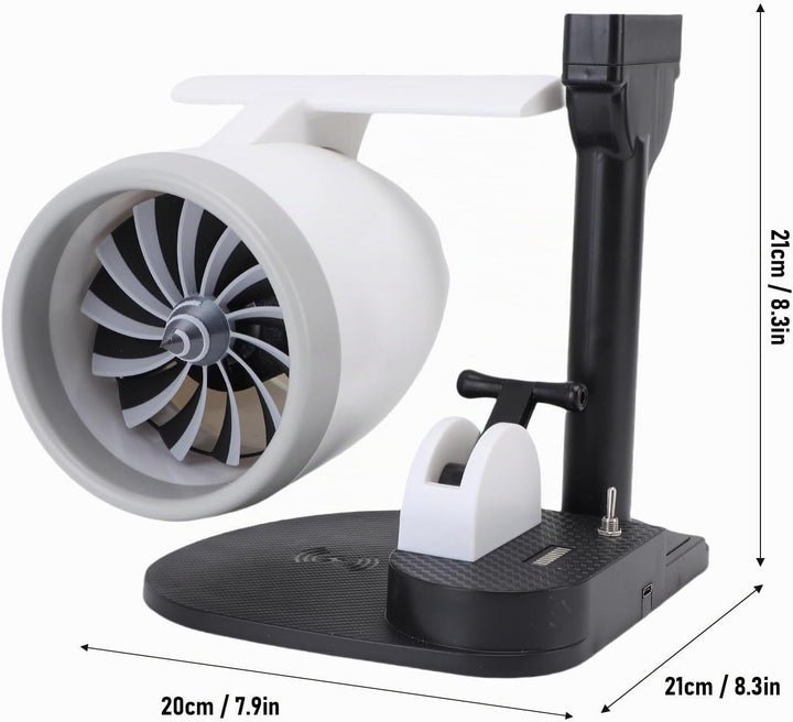 Turbojet -Desktop -Lüfter mit Luftbefeuchter, Flugzeugstrahlmotorendesschungsventilator, JET -Motor