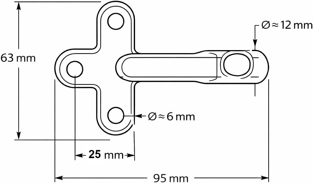 HGW Bordwandverschluss Anhänger Set Grösse 0 – inkl. Einfallösen & Gegenhalter – robuster Verschluss