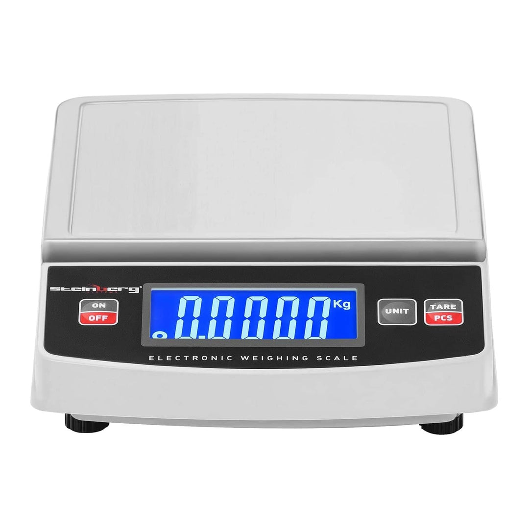 Steinberg Systems SBS-TW-5000 Digitale Tischwaage 5.000 g/1 g 14,8 x 15,2 cm LCD Feinwaage Präzision