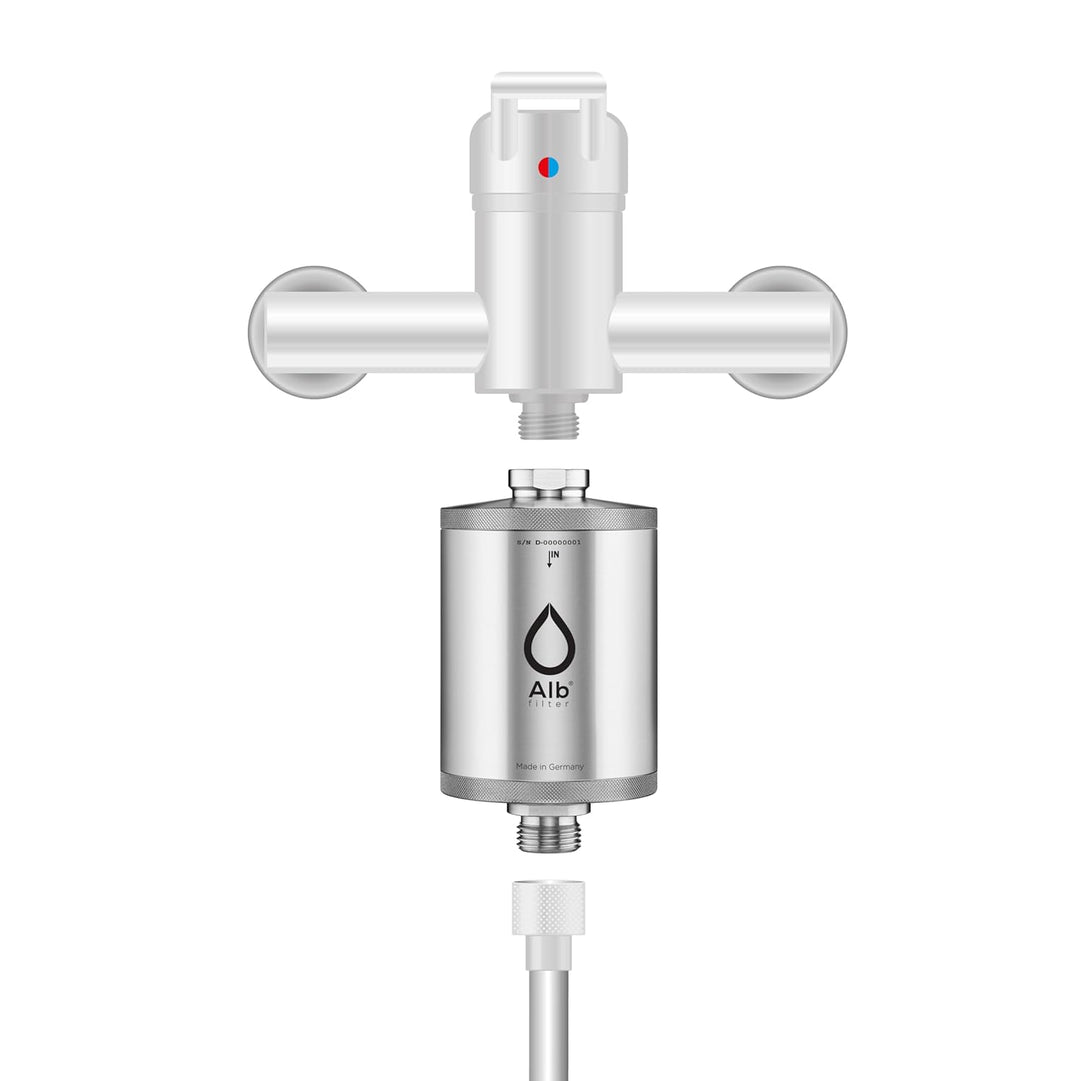 Alb Filter® Balance Duschfilter für gesunde Haut & Haare Edelstahl Natur, Edelstahl Natur