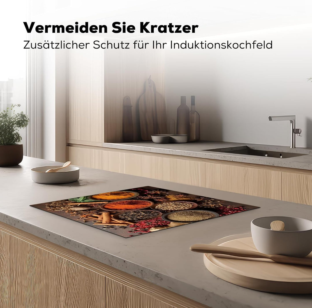 Herdabdeckplatte 59x52 cm Einteilig Ceranfeld Abdeckplatte Küche Deko Ceranfeldabdeckung Herdabdecku