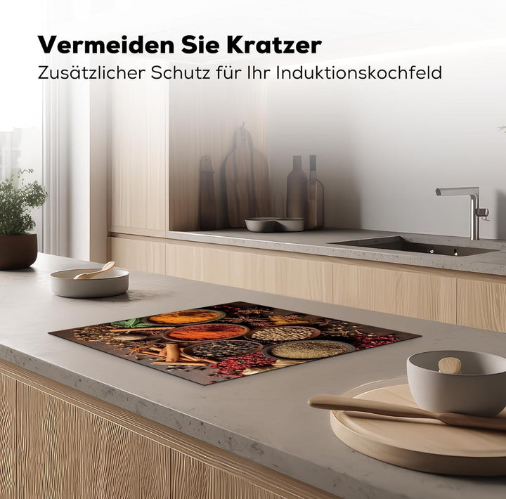 Herdabdeckplatte 59x51 cm Einteilig Ceranfeld Abdeckplatte Küche Deko Ceranfeldabdeckung Herdabdecku