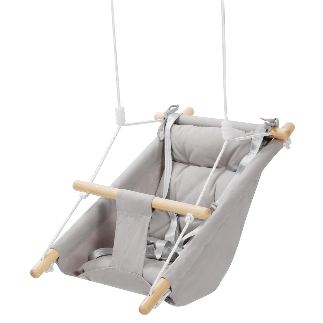 REDCAMP 3-in-1 Babyschaukel mit 5-Punkt-Gurt | Atmungsaktive Baumwolle & Holz | Indoor/Outdoor für H