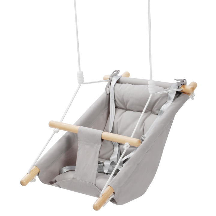REDCAMP 3-in-1 Babyschaukel mit 5-Punkt-Gurt | Atmungsaktive Baumwolle & Holz | Indoor/Outdoor für H
