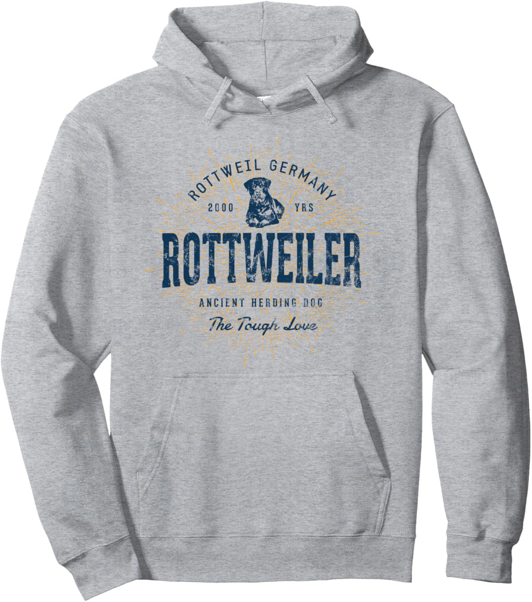 Rottis Retro Vintage Rottweiler Pullover Hoodie