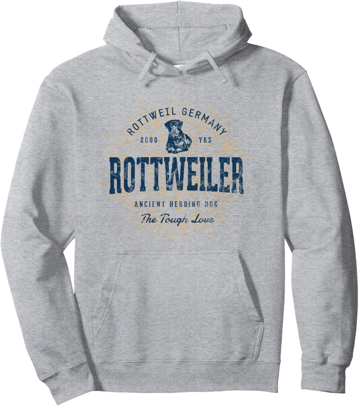 Rottis Retro Vintage Rottweiler Pullover Hoodie
