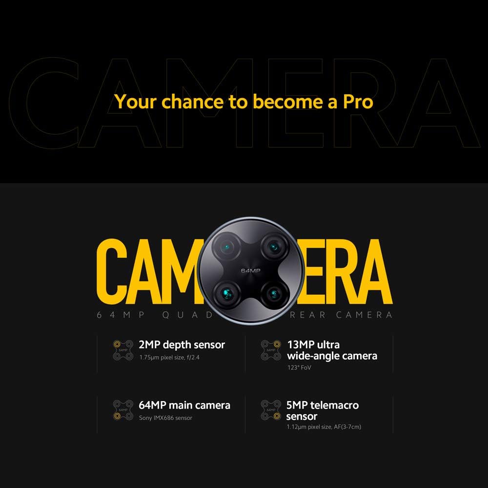 Xiaomi Poco F2 Pro 5G Smartphone 6GB RAM 128GB ROM Qualcomm® Snapdragon ™ 865 64MP Quad Rear Kamera