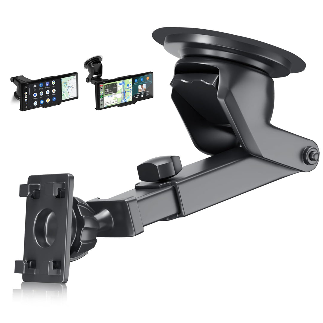 Hodozzy 360° Flexibel Saugnapf Halterung für Carplay Tragbares Autoradio, Flexible Halterung für Aut