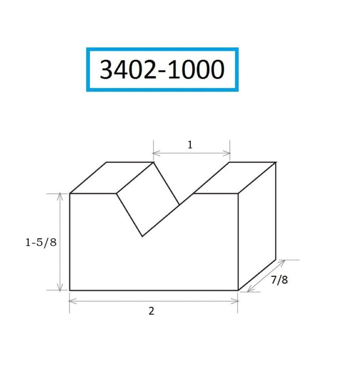 hhip Gusseisen V-Block Sets (verschiedene Grössen), 2 x 1-3/8 x 7/8" Size, 1-5/8" V Width, 1 2 x 1-3