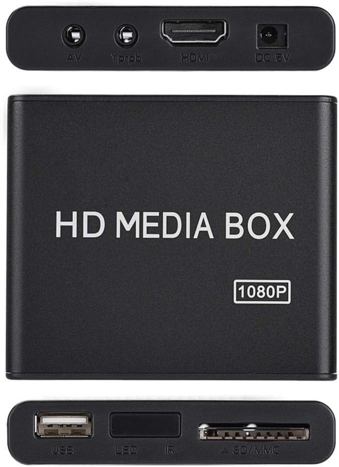 Verrückter September-Geschenk Full HD Mini Box Media Player 1080P Media Player Box Unterstützung USB