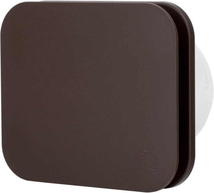 Turbionaire TREND 100 SDBC Abluftventilator, für Badezimmer, Küche, Wand/Decke, Frontplatte Dark Bro