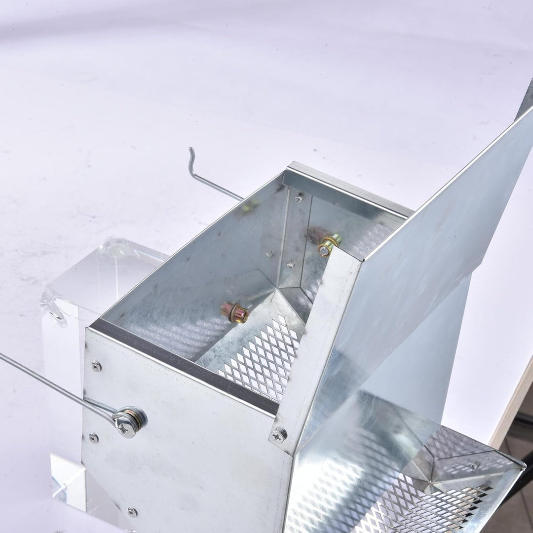 Automatischer Fressnapf - 19,6 X 15 X 13,8 cm Kaninchen Futterautomat Mit Deckel | Kaninchenkäfig Fu