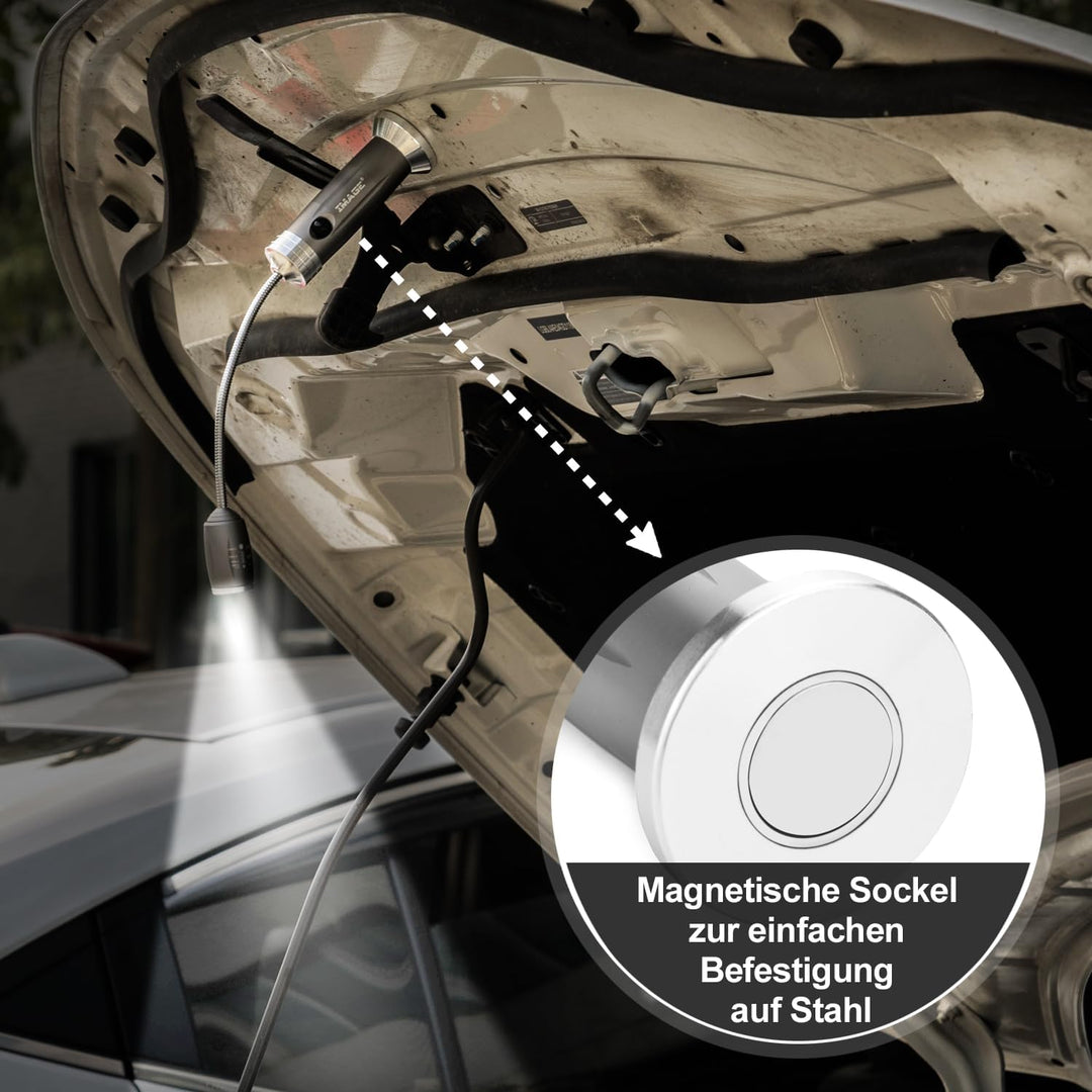 IMAGE Grill Lampe 2 Stück magnetisches LED Grilllicht 360° drehbare BBQ Grillleuchte Beleuchtung für