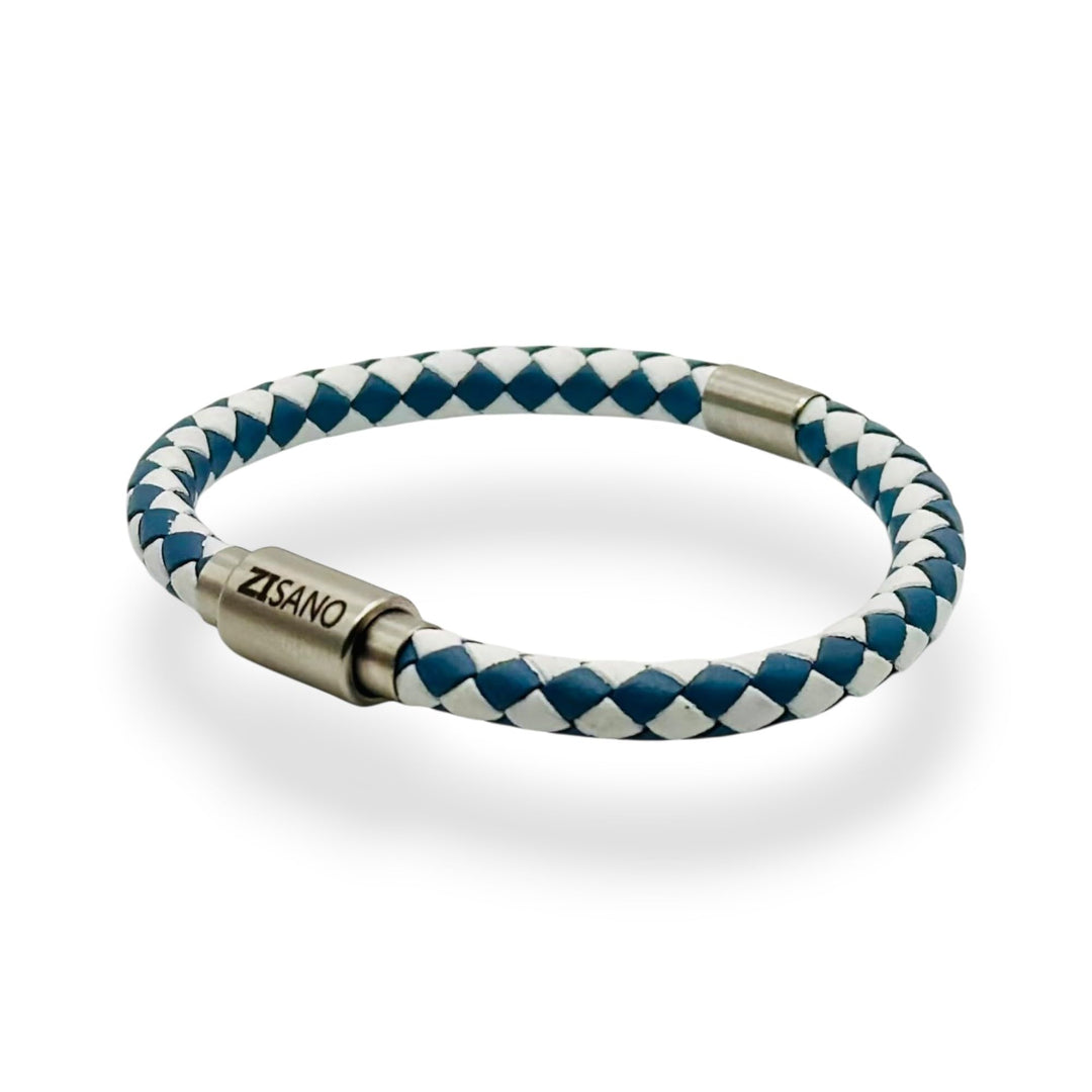 ZISANOPOWER Power & Balance Armbänder - Versch. Farben & Grössen - Echtes Lederarmband Herren Damen