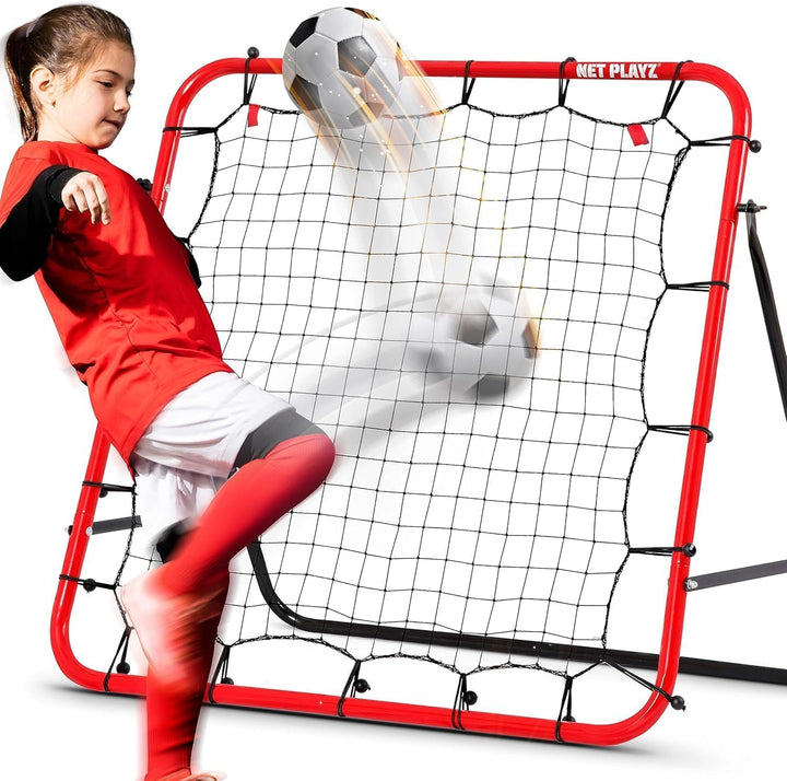 Rebounder für Fussball, 100 x 100 cm, Fussball Geschenke für alle Altersgruppen, Auch für Handball,
