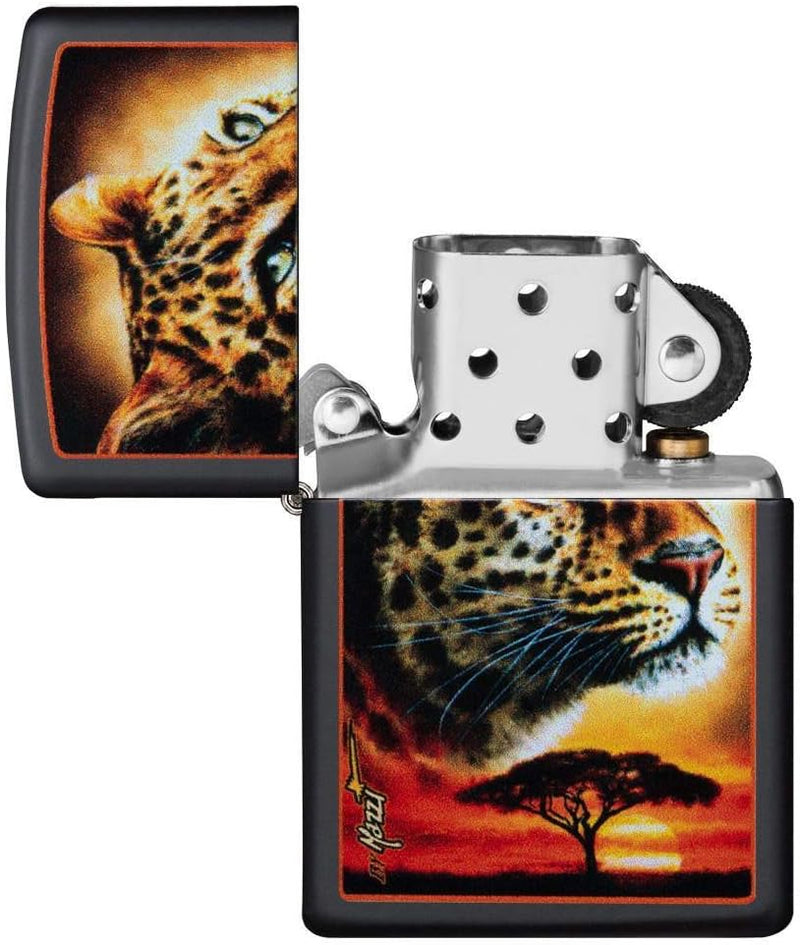 Zippo - 218 Mazzi, Black Matte - Sturmfeuerzeug, befüllbar, in hochwertiger Geschenkbox, 49068, Schw