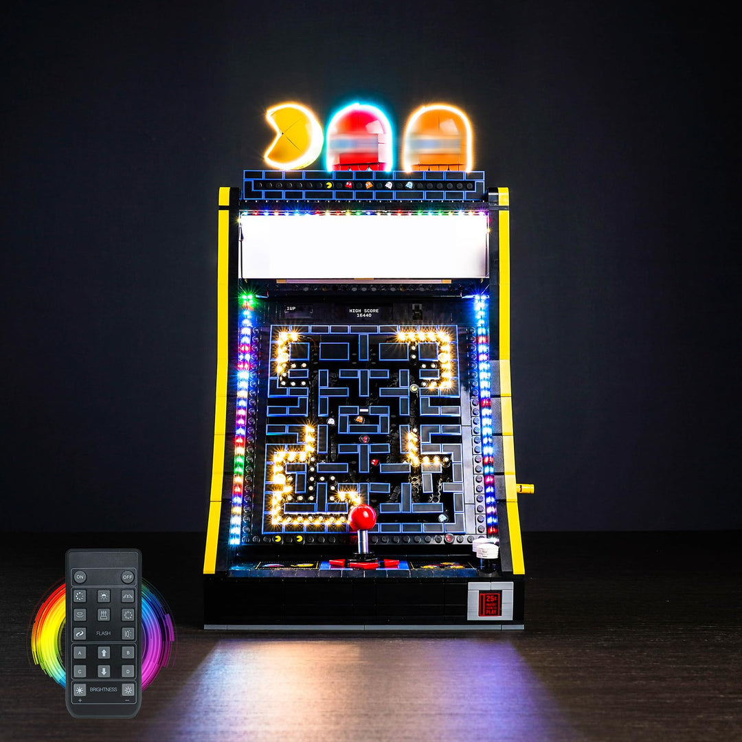 Fernbedienung Dekorationsbeleuchtungsset für Lego 10323 PAC-Man Arcade (Nicht Lego), Licht-Kit für L