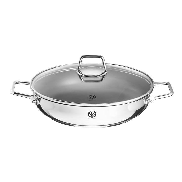 Schulte-Ufer 64056-965-28 Schmorpfanne Wega beschichtet, 28 cm, Edelstahl, 28 cm