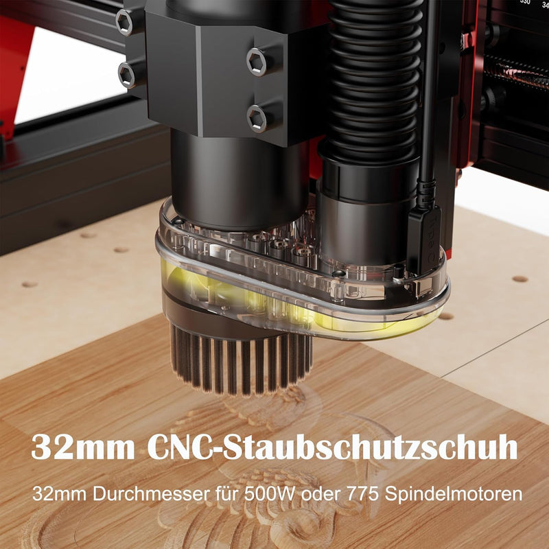 Twotrees Tischstaubsauger für CNC-Schneiden und Holzbearbeitung, Luftfiltersystem und starke Saugkra