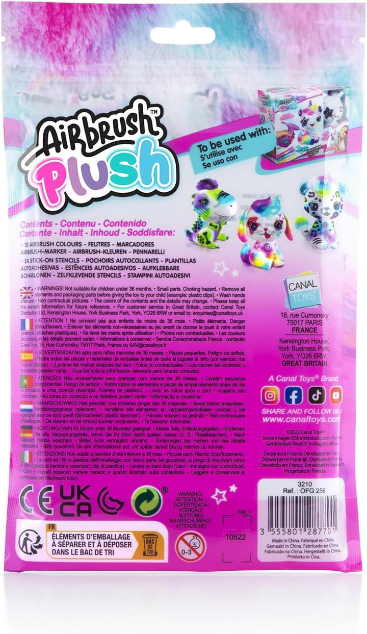 Canal Toys - Nachfüllpack für Airbrush-Plüschtier, 6+, OFG 256, Mehrfarbig | Waschbare Farbstifte, k