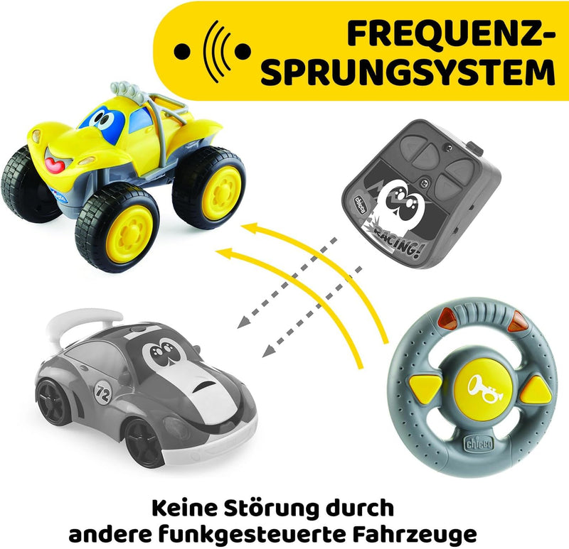 Chicco Billy Bigwheels Ferngesteuertes Auto für Kinder, RC Auto mit Intuitiver Funkfernsteuerung Len