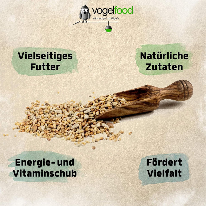 25 kg Schalenloses Streufutter Wildvogelfutter Sommerstreu Winterstreu Vogelfutter