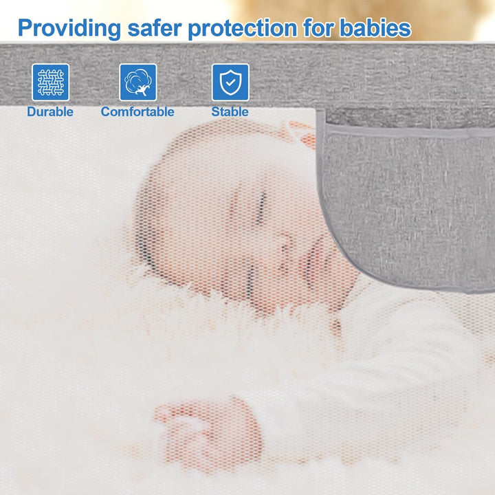 Jopassy Bettgitter 180cm Bettschutzgitter für Kinder,Rausfallschutz Bett für Kinder,Kinderbettgitter