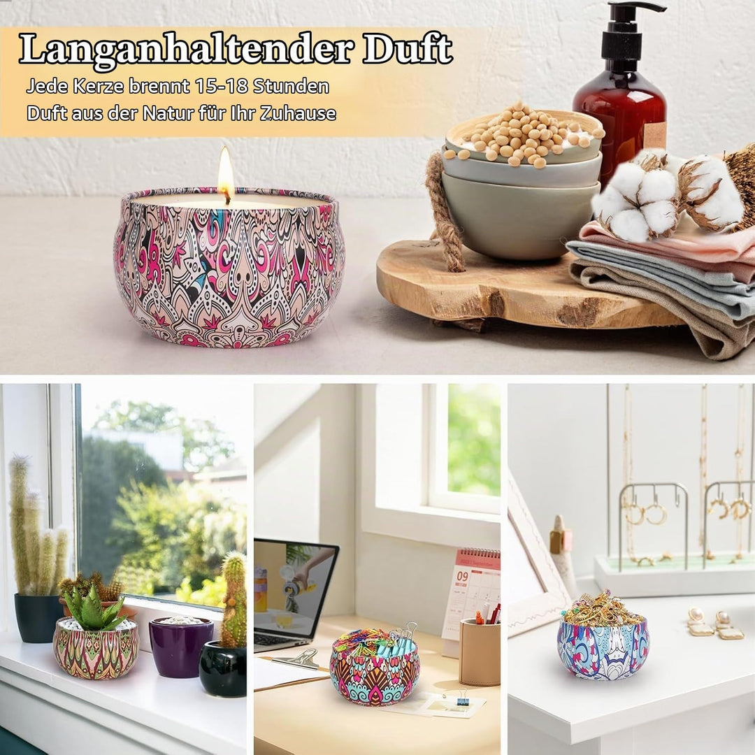 Kerzen Selber Machen Set, DIY Kerzenherstellung Kit für Erwachsene Anfänger, DIY Duftkerzen Geschenk