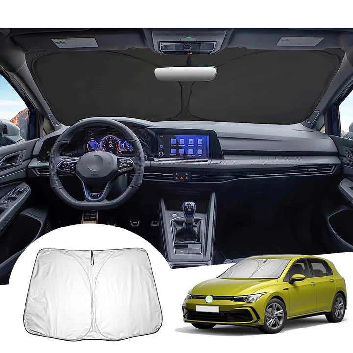 GAFAT Kompatibel mit VW Golf 8 MK8 GTI GTE GTD R 2020-2023 Sonnenschutz Frontscheibe Innen, Windschu