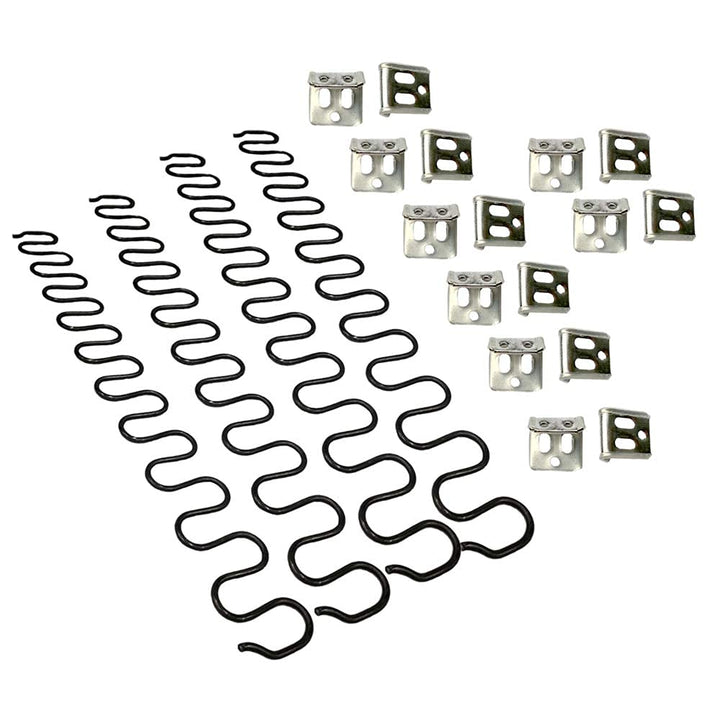 JJDD Carkio Sofa-Ersatzfedern,4 Stück 63,5 cm Federn mit 16 Stück S-Clips, 4,0 Draht-Durchmesser,Sof