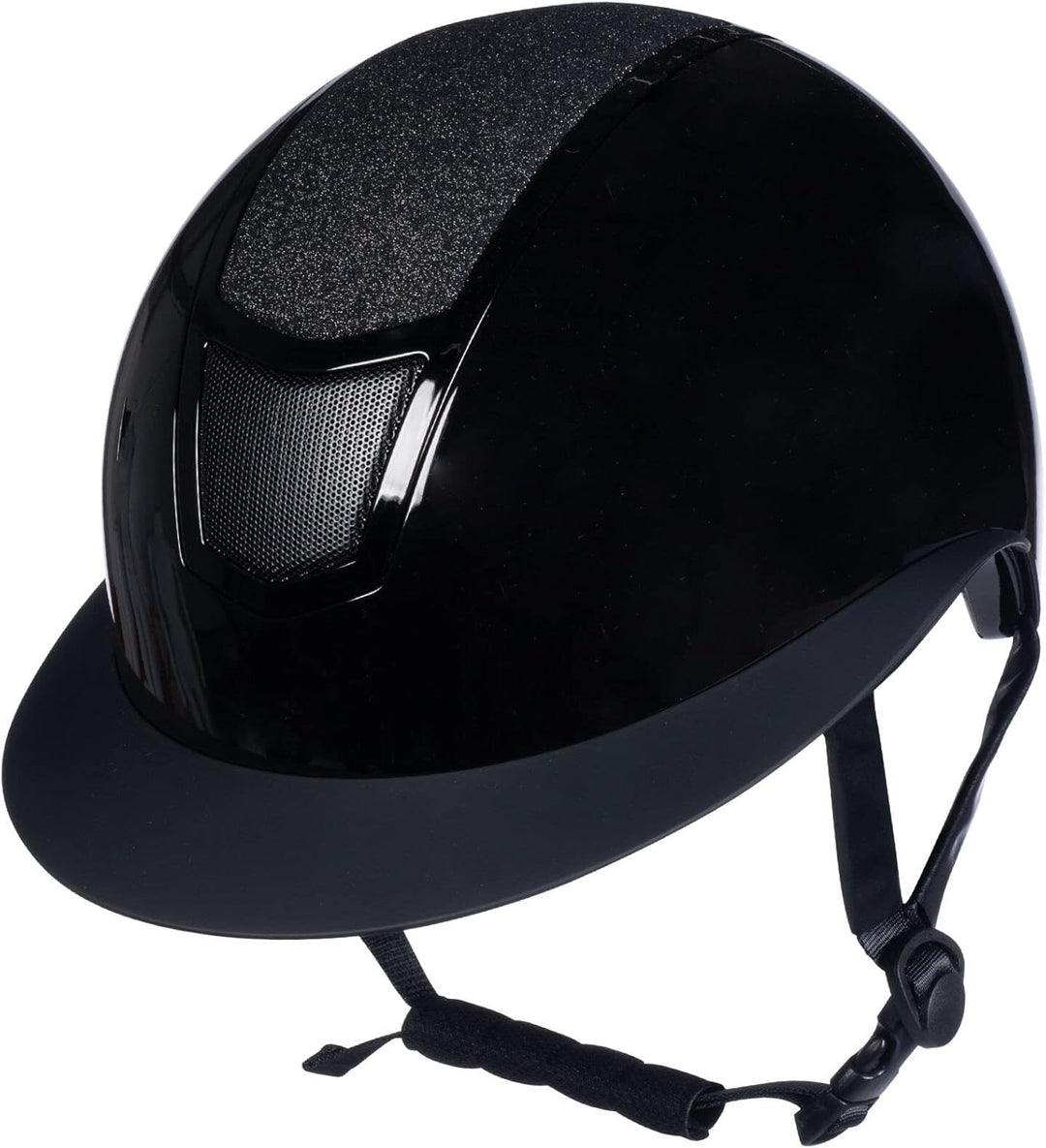 HKM Herren Shiny Diamond Reithelm, Schwarz, S
