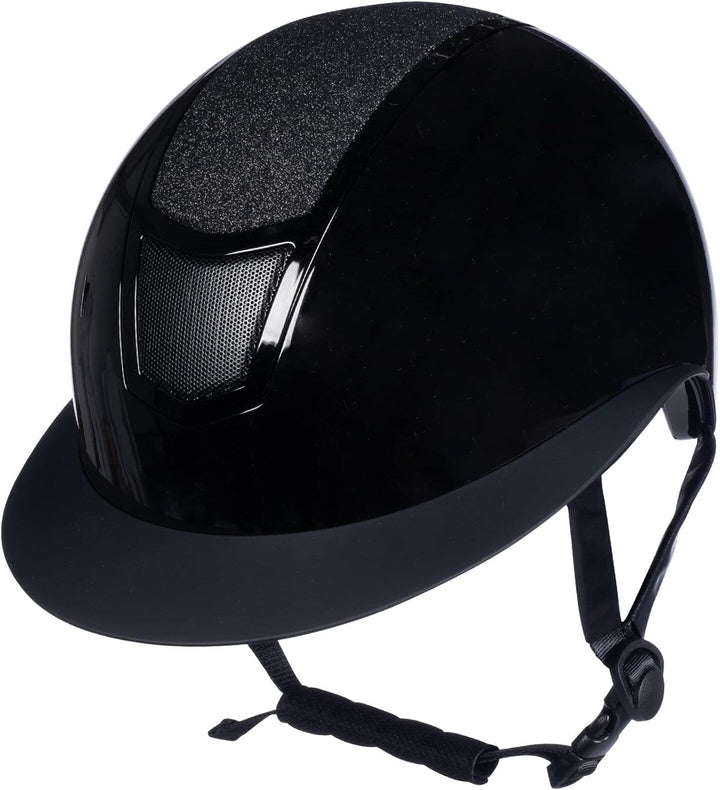 HKM Herren Shiny Diamond Reithelm, Schwarz, S