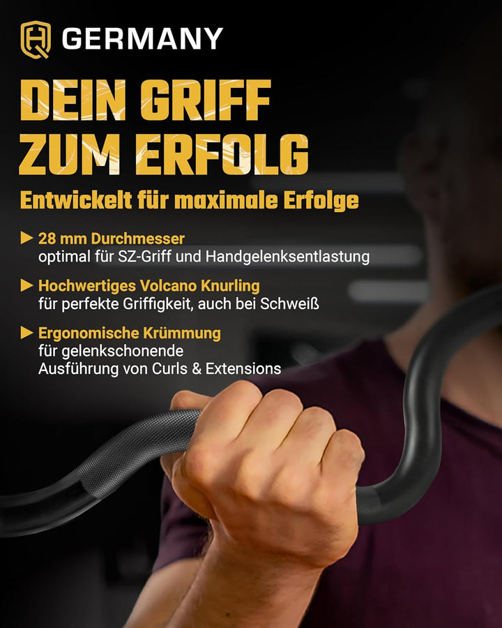 HQ Germany® SZ Stangen 50mm | 3 Varianten | Super-Curve/Performance/Training Super-Curve - ohne Vers