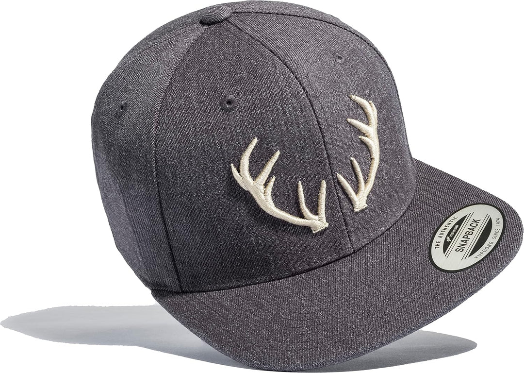 Jäger Mütze : Hirsch Geweih - Outdoor Cap Flexfit - Kappe Herren & Damen - Kletter Wander Zubehör