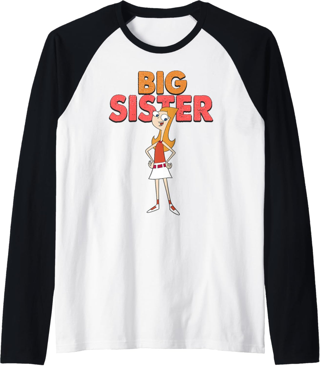Disney Phineas and Ferb Candace Big Sister Stehende Pose Raglan