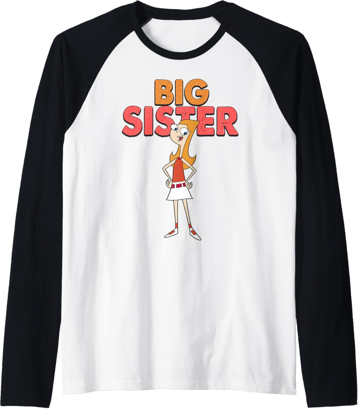 Disney Phineas and Ferb Candace Big Sister Stehende Pose Raglan